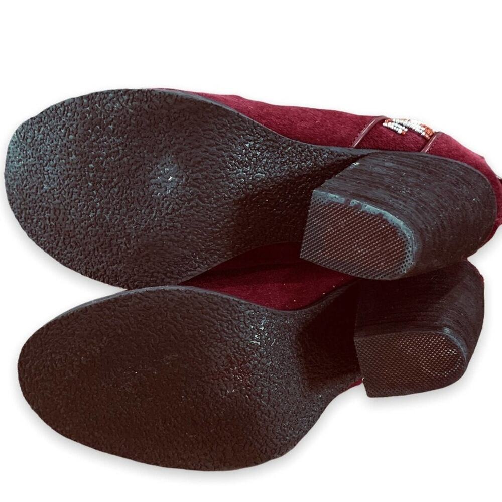 Sbicca‎ vintage collection booties. Shoes burgundy leather uppers size 7.5 - Picture 7 of 7
